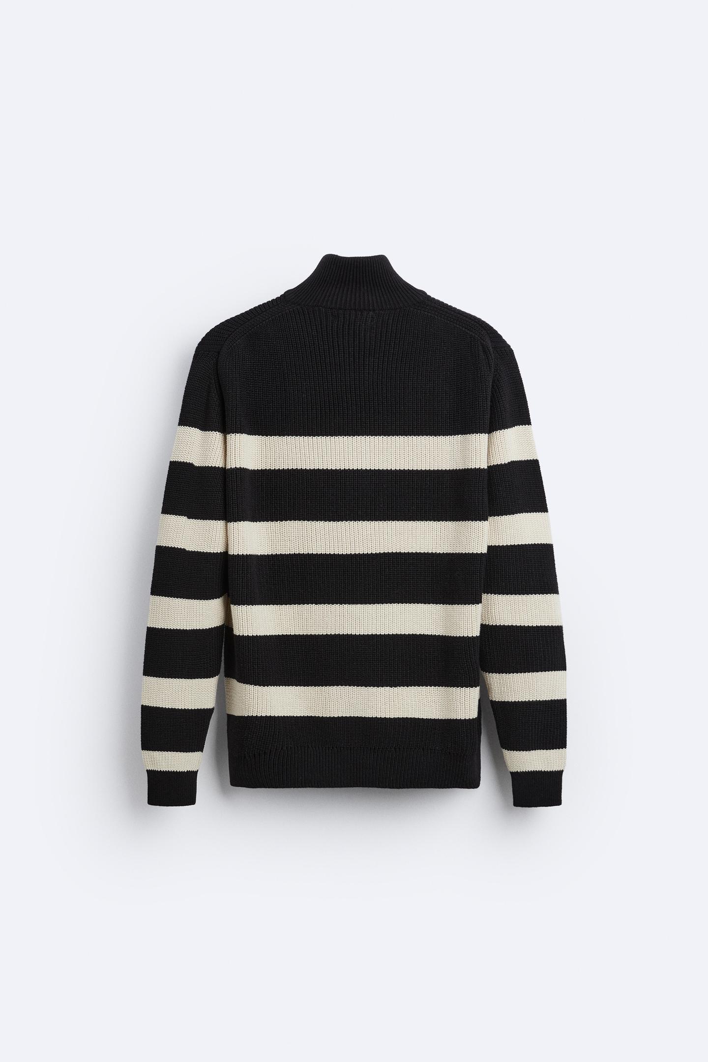 Old Money Wool Elegant Striped Sweater