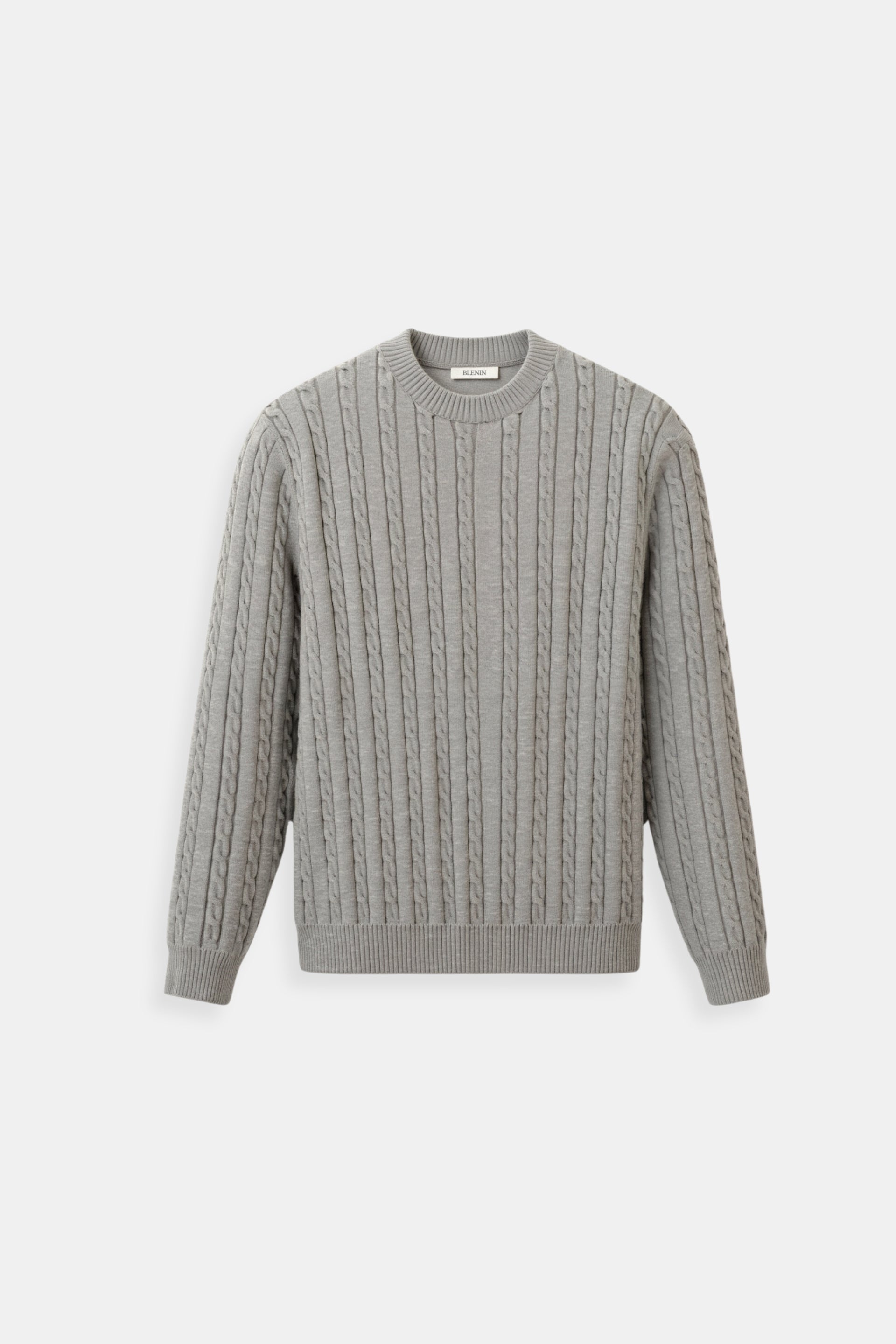 Premium O-neck Cable Knitted Pullover