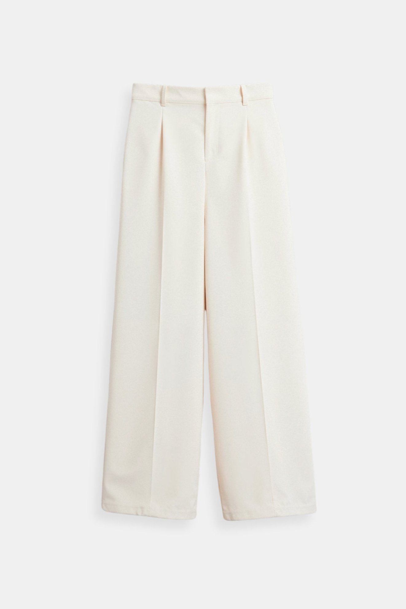 Old Money Elegant High Waist Solid Color Wide Leg Pants