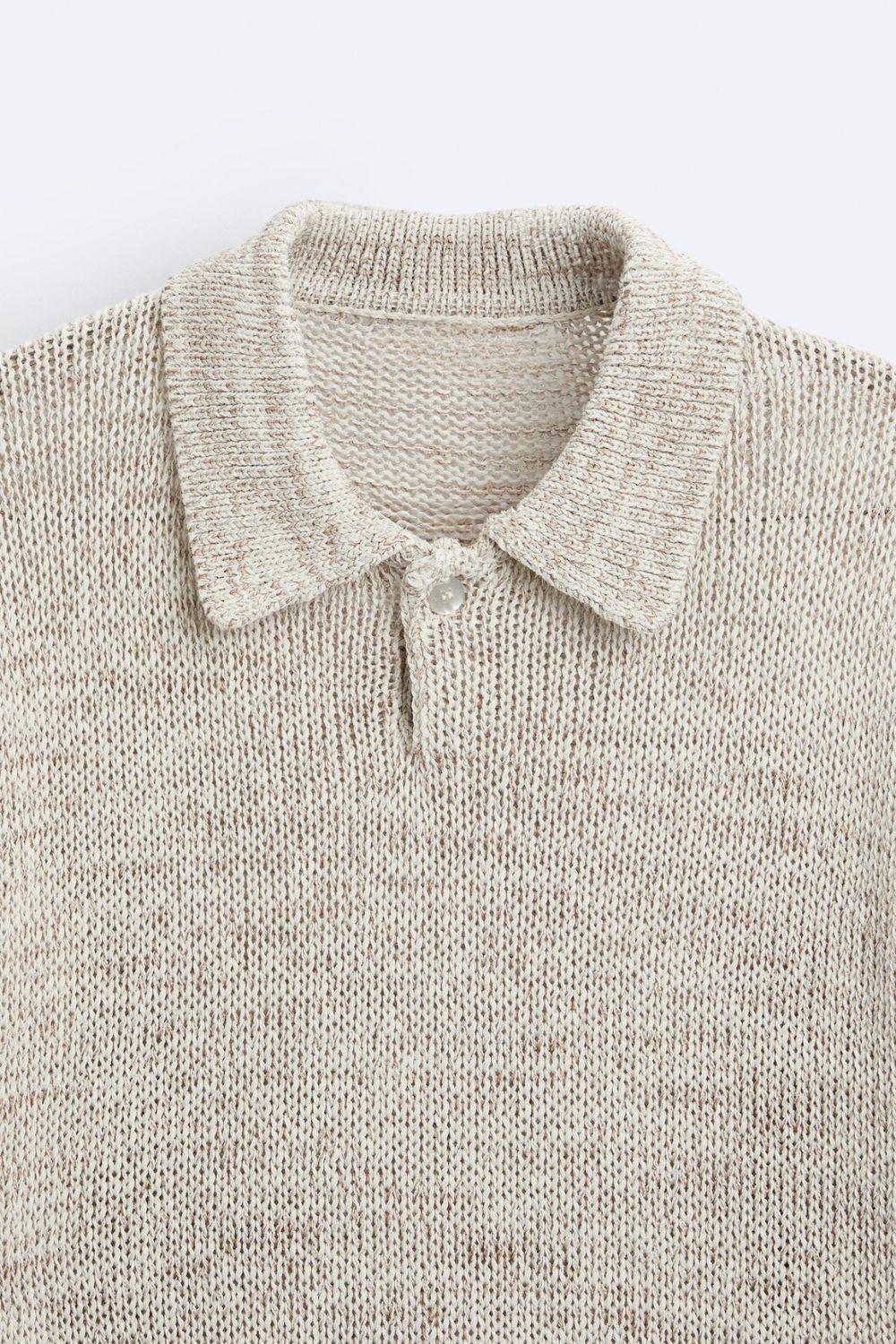 Old Money Buttoned Knit Polo T-Shirt