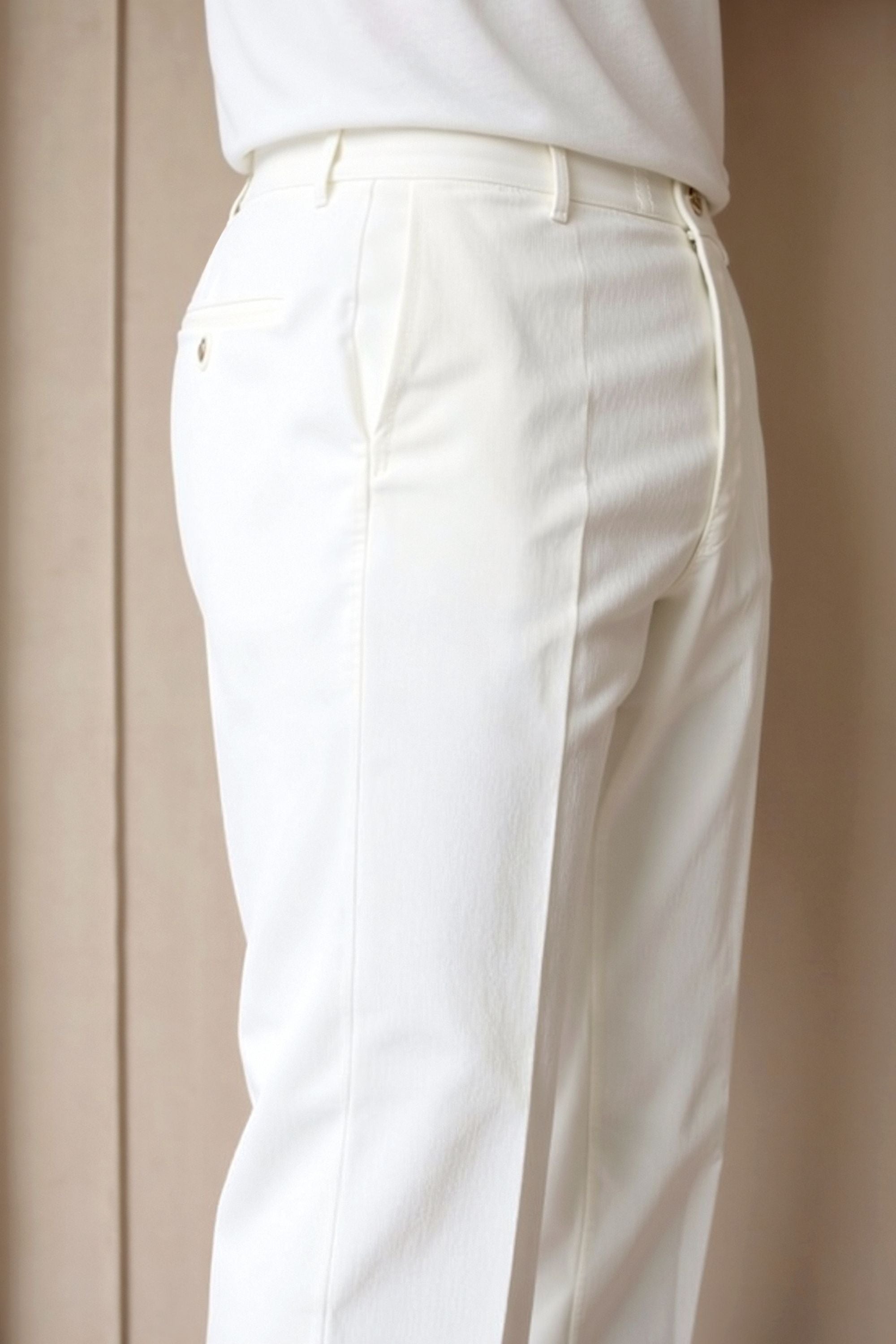 Smart Luxury Regular Fit Chino Ankle Pants