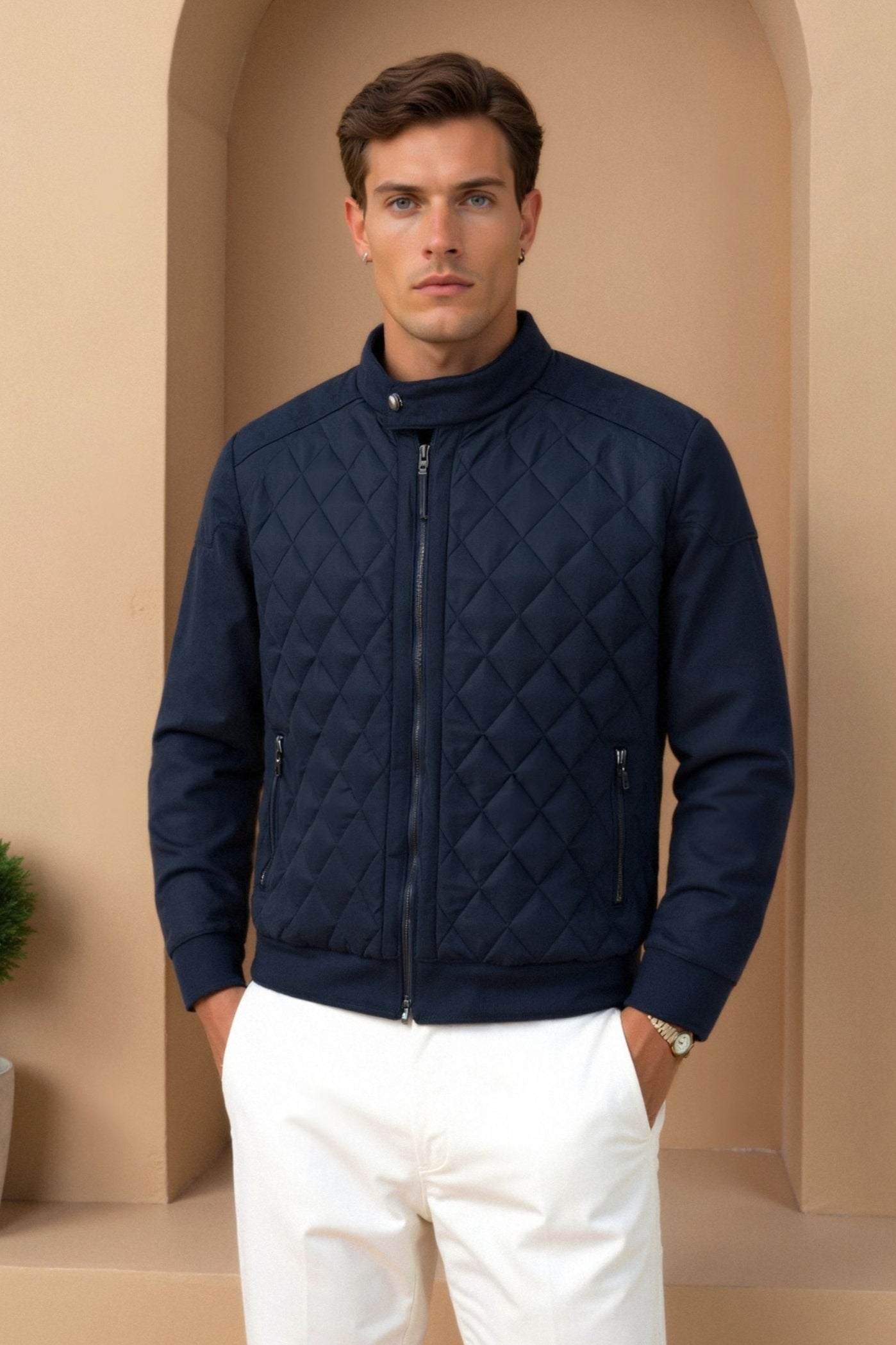 Premium Men's Classic Quilted Jacket