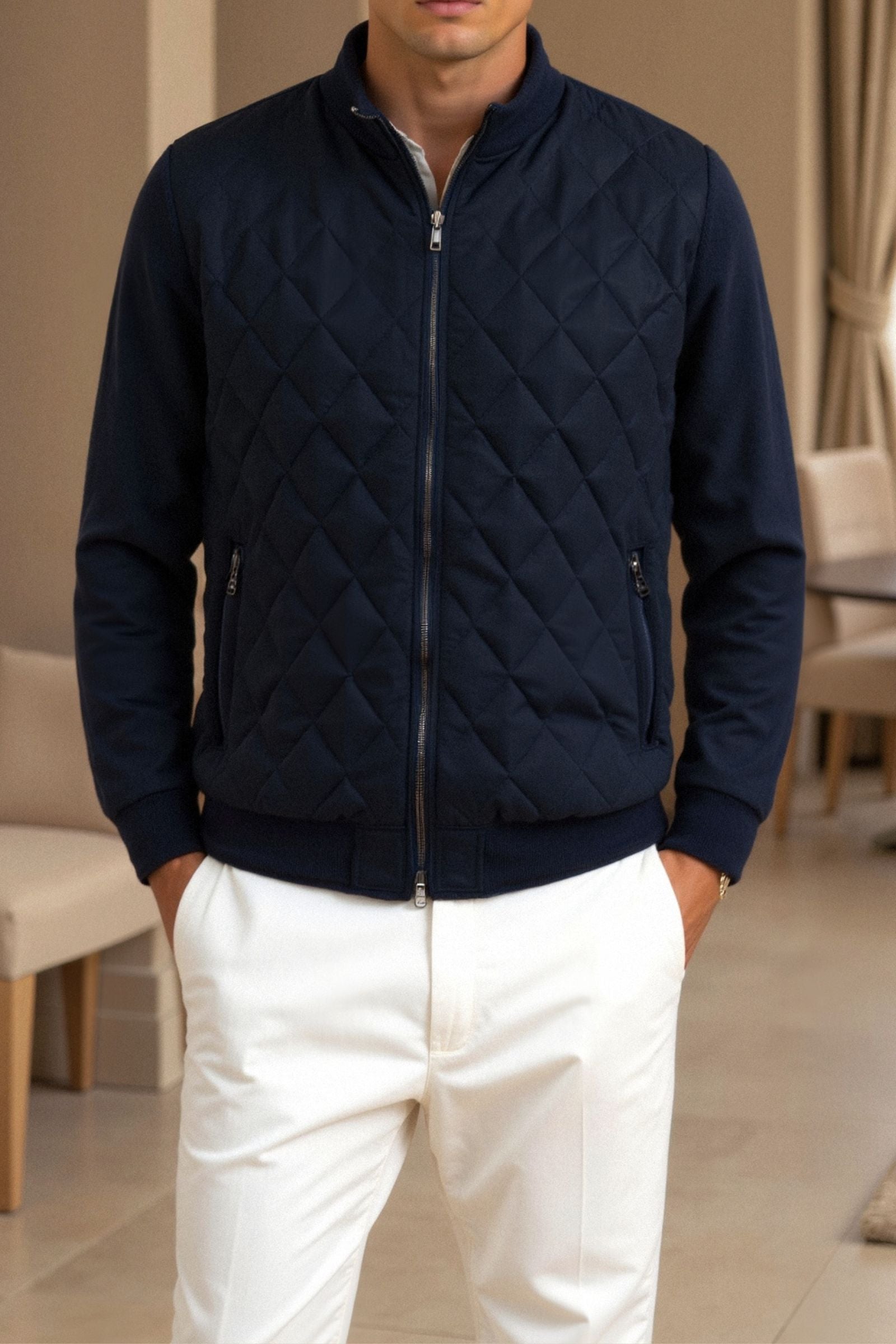 Premium Men's Classic Quilted Jacket